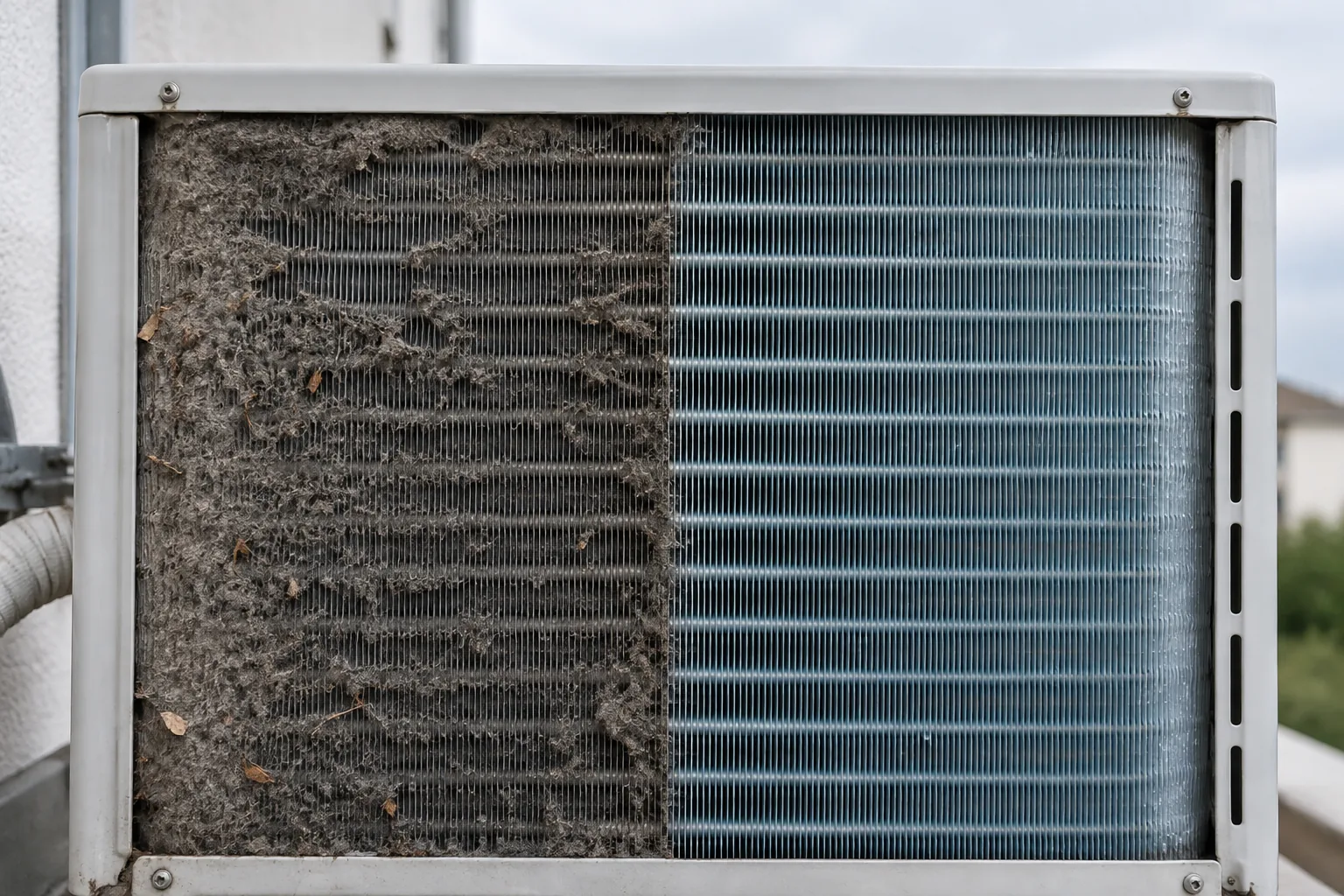 Schimbator cu depuneri langa ventilator