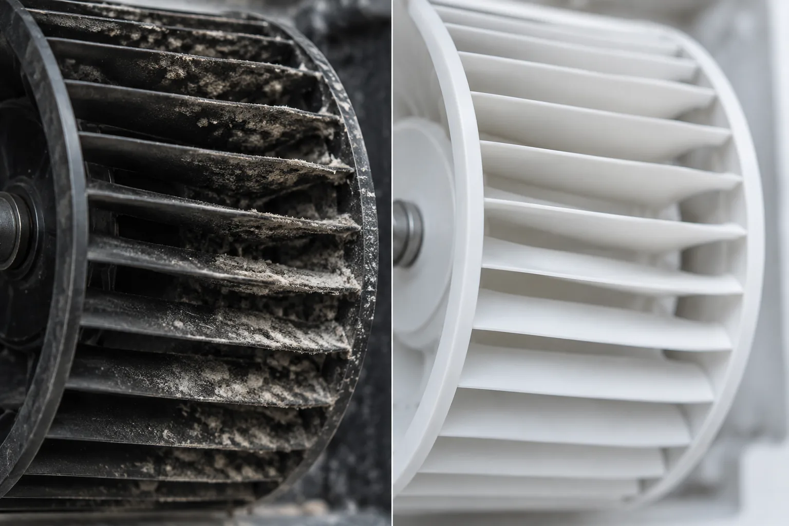 Doua sectiuni de ventilator cilindric