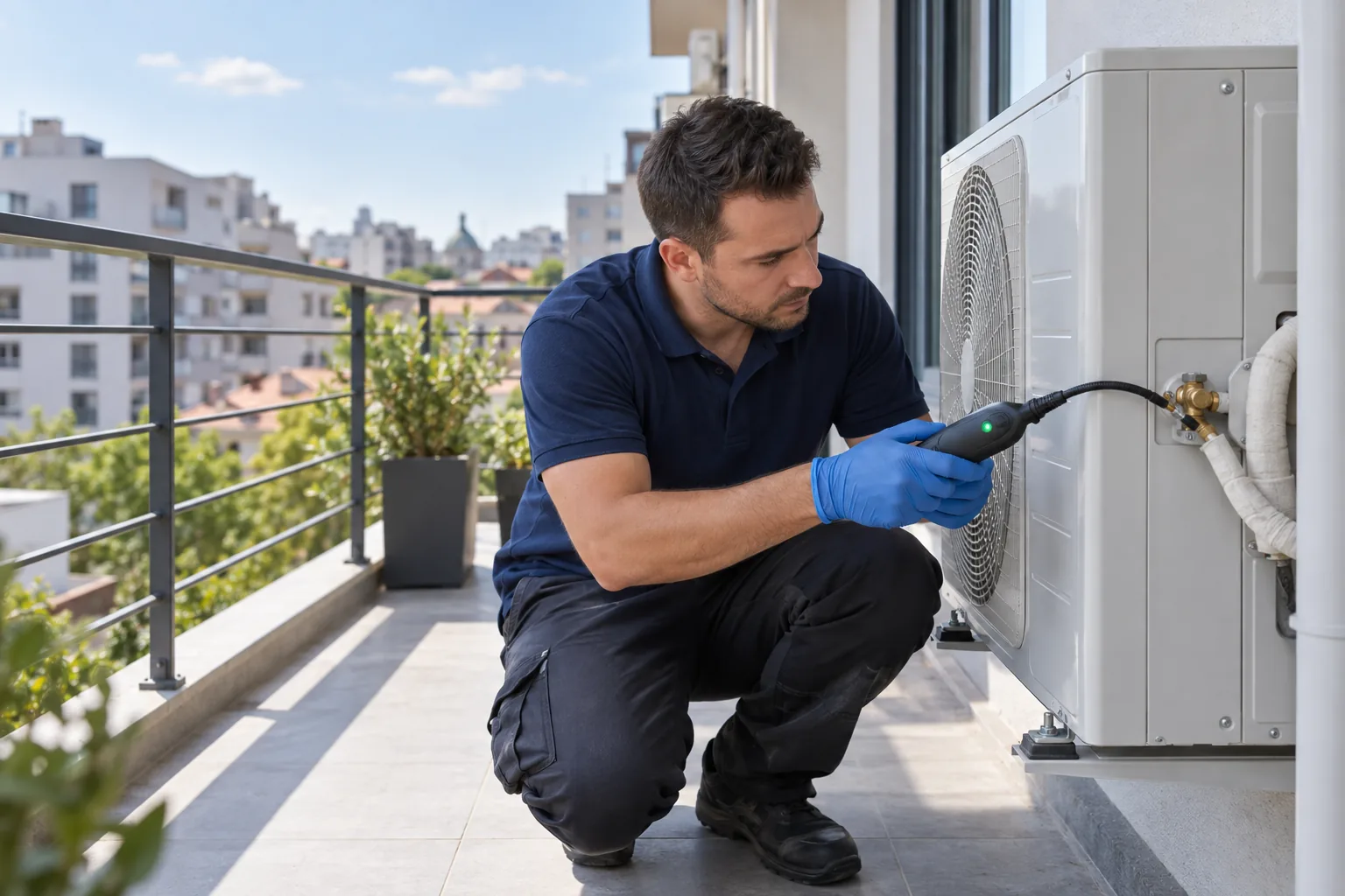 Manometre conectate pe balcon