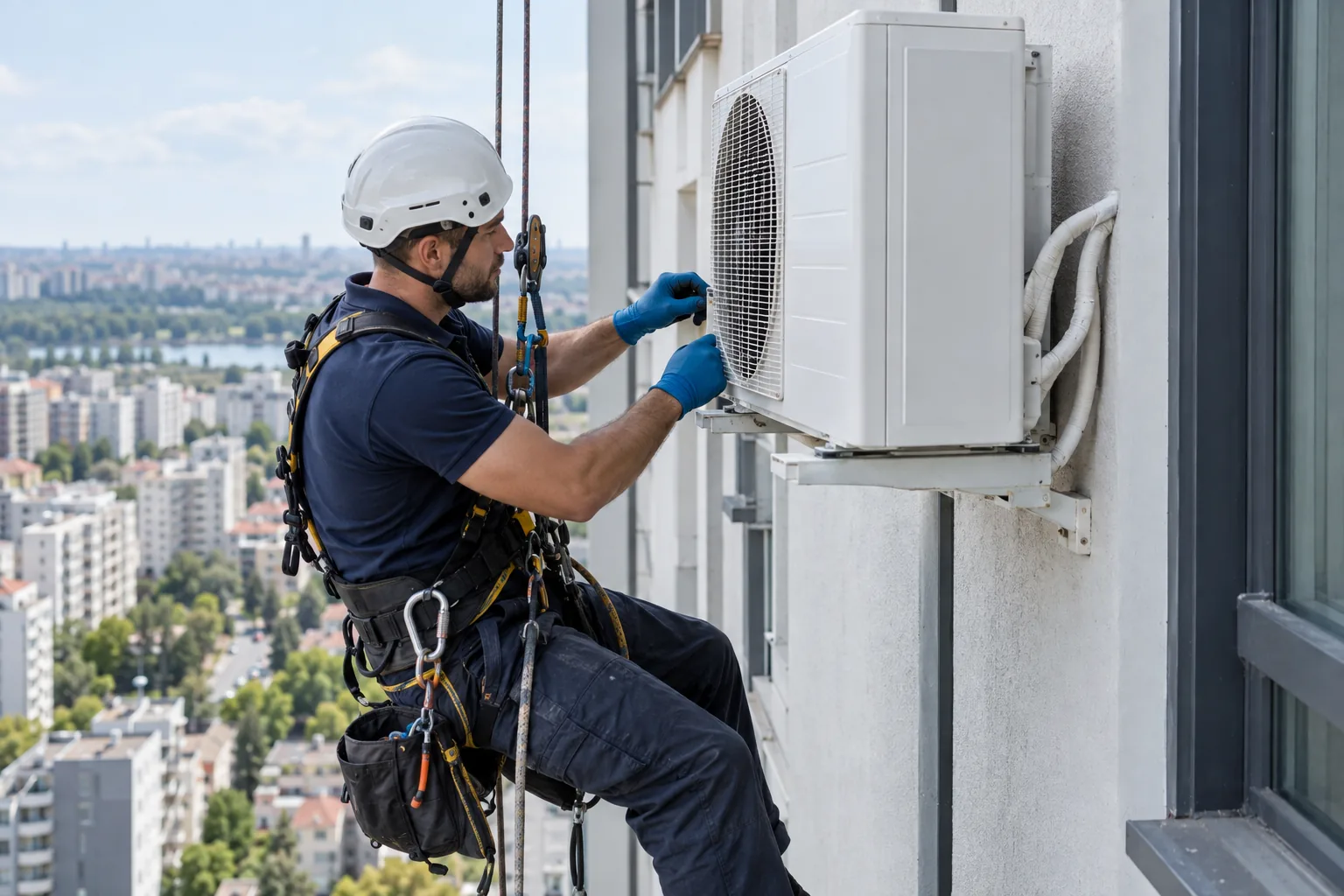 Acces la aparate exterioare pe cladire